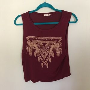 Maroon Muscle Tank